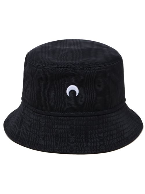 Recycled moire bucket hat MARINE SERRE | UHG030ACWOV0030BK99